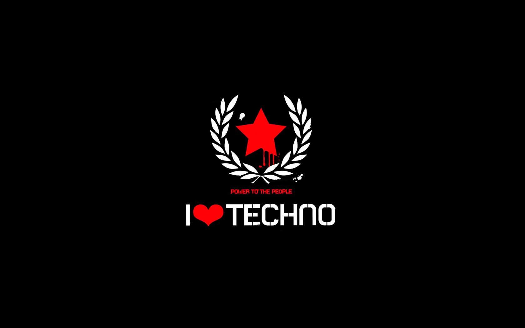 1680x1050 I Love Techno wallpaper, music and dance wallpapers