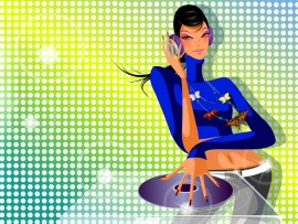 Vector Girl Dj (click to view)
