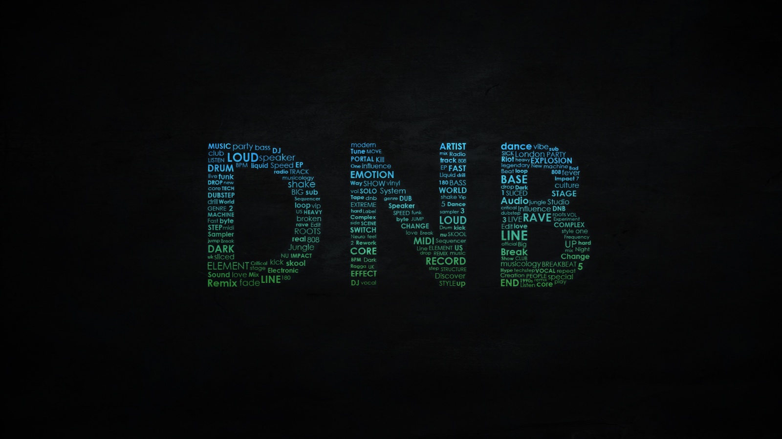 DnB Typography HD and Wide Wallpapers