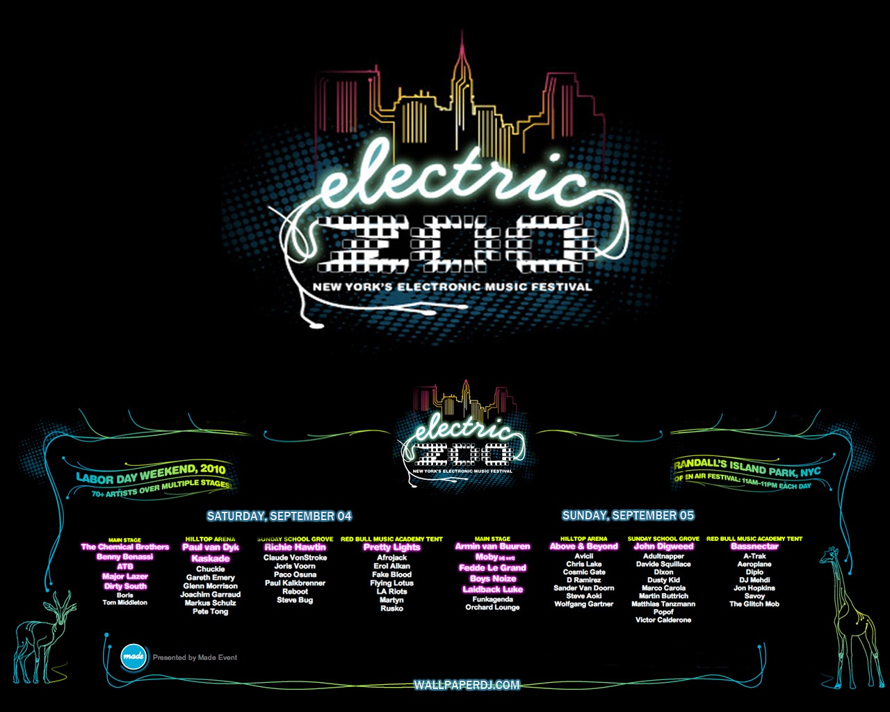 Electric Zoo Festival 2010 HD and Wide Wallpapers