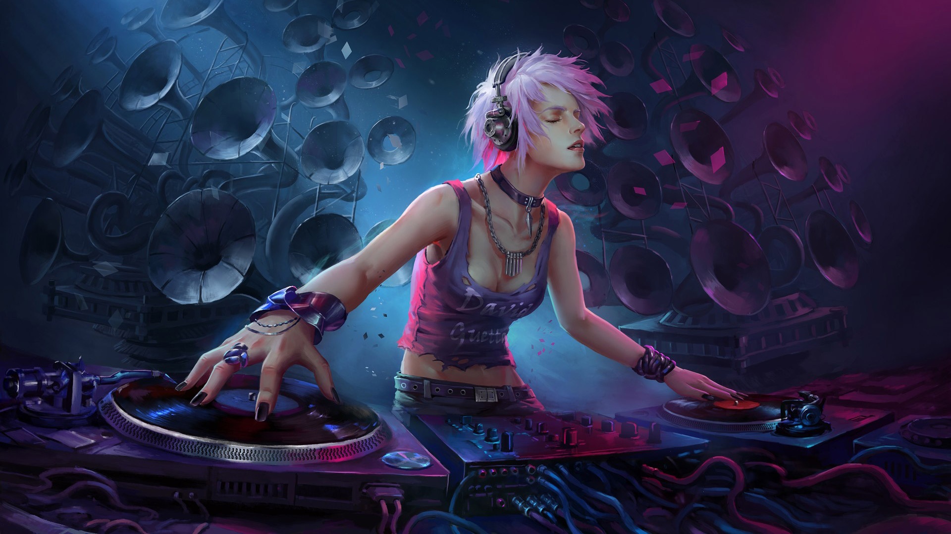 Girl dj artwork HD and Wide Wallpapers