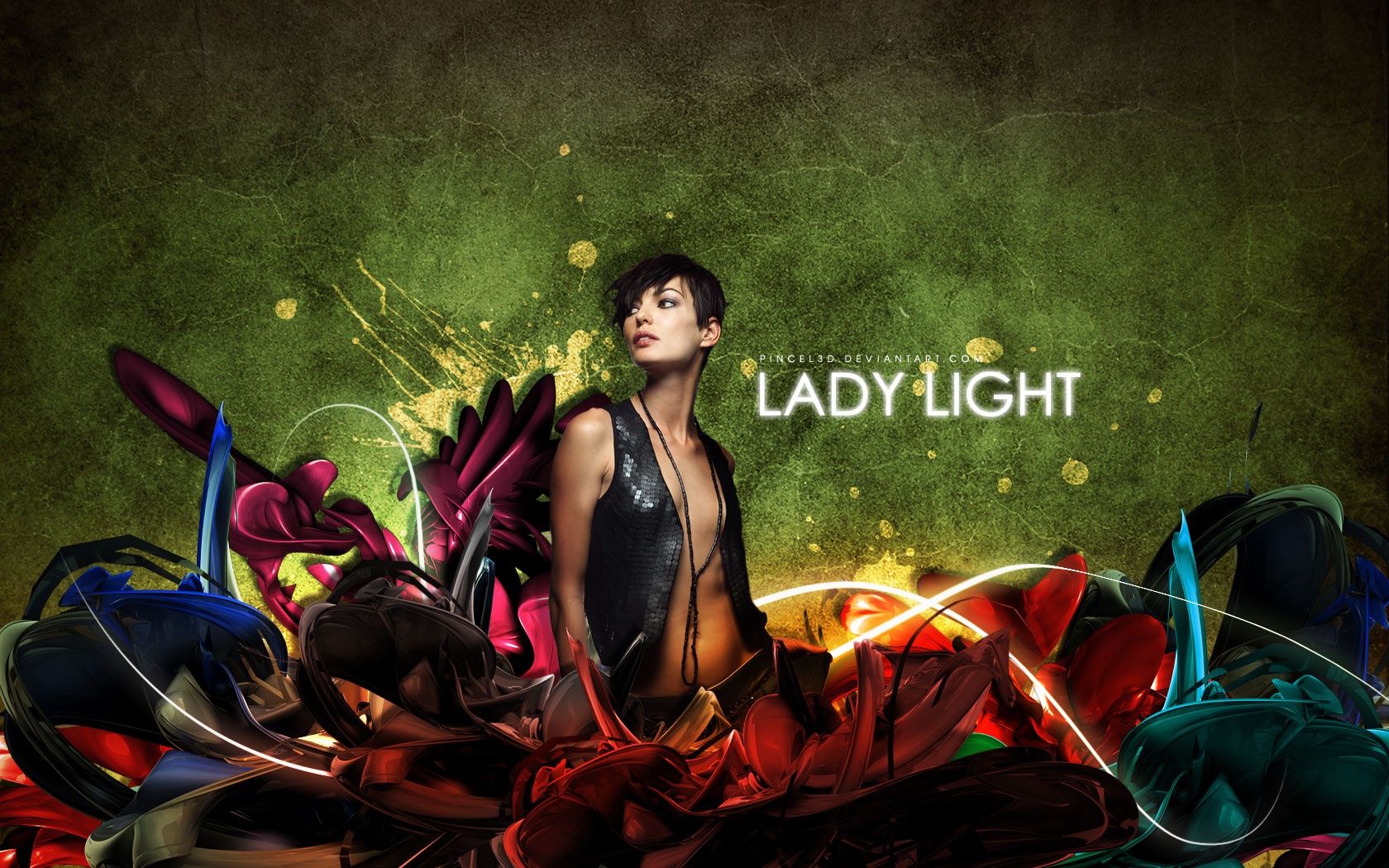 Lady light HD and Wide Wallpapers