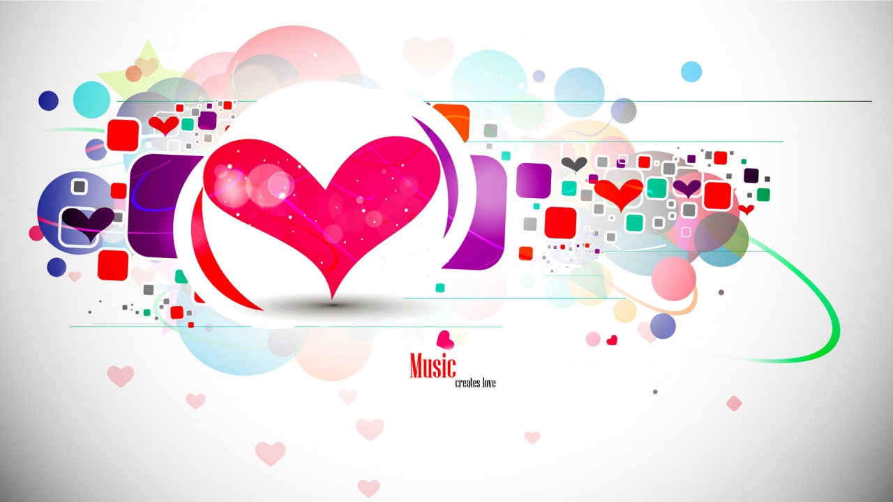 Music Creates Love HD and Wide Wallpapers