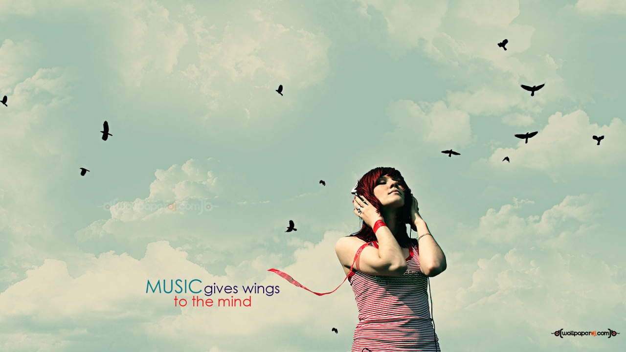 Music Gives Wings HD and Wide Wallpapers